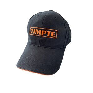 Timpte Embroidered Adjustable Hat One Size Black Orange Cotton Summer Outerwear